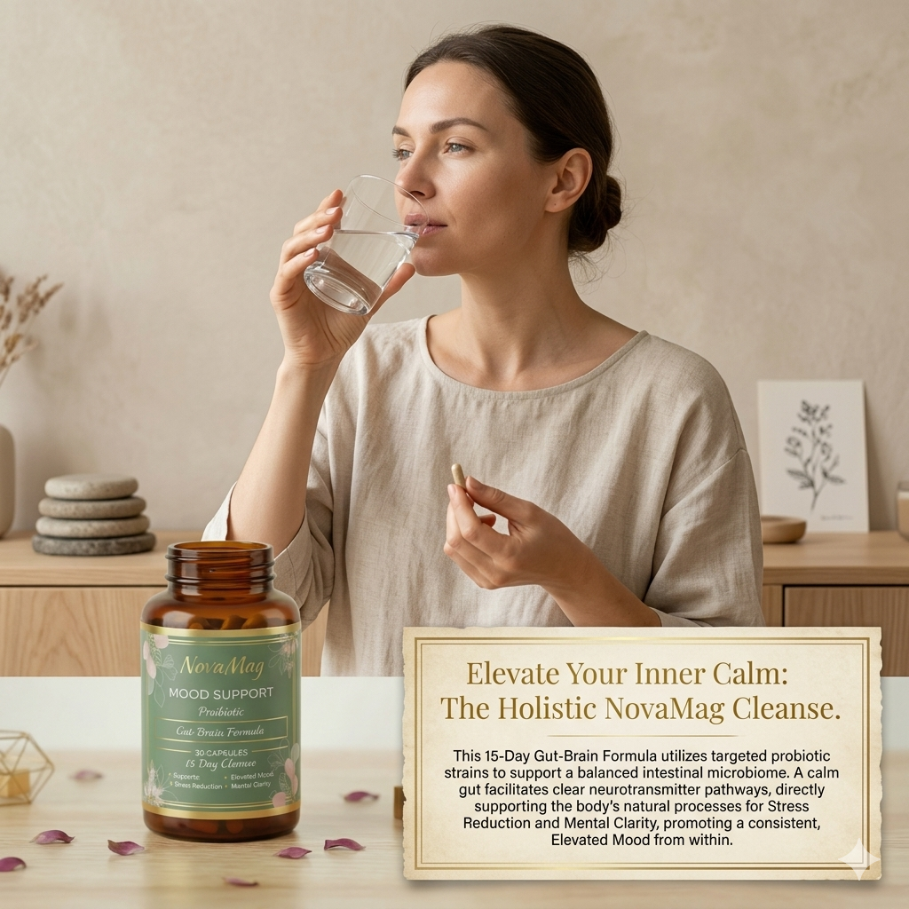 NovaMag Mood Support Probiotic – Gut-Brain Formula